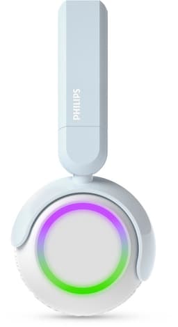 PHILIPS TAK4200BL On Ear draadloze opvouwbare hoofdtelefoon voor kinderen - 45 uur afspeeltijd, beperkt volume, Audio delen, laadkabel meegeleverd - Ambiant verlichting - Licht Blauw / Wit — thumbnail 2