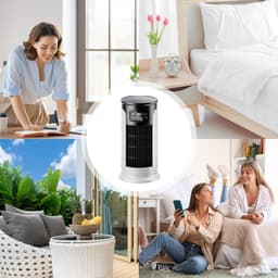 Draagbare Airco - Persoonlijke Koeler - Ruimte Verkoeling - Stille Werking - 300ml Reservoir - Wit — thumbnail 4
