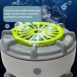 Groentewasmachine Elektrisch - Groentespinner Voedselreiniger - Hygiënisch Eten Bereiden - USB Oplaadbaar - 115 x 115 x 75 cm - Wit — thumbnail 4