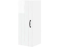 Lucca Rechthoekige afwasmachine van houtmateriaal, keukenkast Lucca hoogglans wit, 30 x 31 x 80 cm, vaatwasserpaneel voor moderne keukens met duurzame stabiliteit