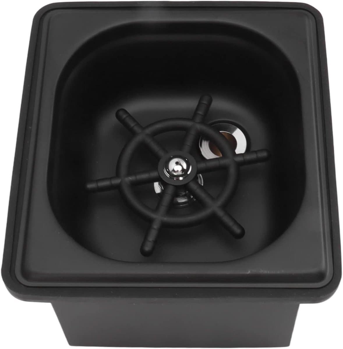 Werperspoeler - Glazenspoeler Bekerspoeler - Snel Reinigen - Multi-angle Waterreiniging - Klein - Zwart — afbeelding 1