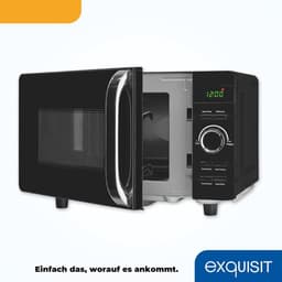 Magnetron met Grill - Oven Compacte Magnetron - Snel Eten Opwarmen - Flatbed Zonder Draaiplateau - 20 Liter - Zwart — thumbnail 4