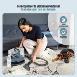 RUX® Vlekkenreiniger - Vlekkenreinigers - Tapijtreiniger Machine - Vlekkenreiniger Bank - Zwart - 40cm x 30cm x 35cm — thumbnail 2