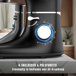 RUX® Mixer met Mengkom - Keukenmachine - Keukenrobot - Inclusief Accessoires - Antraciet - 38cm x 24cm x 32cm — thumbnail 5
