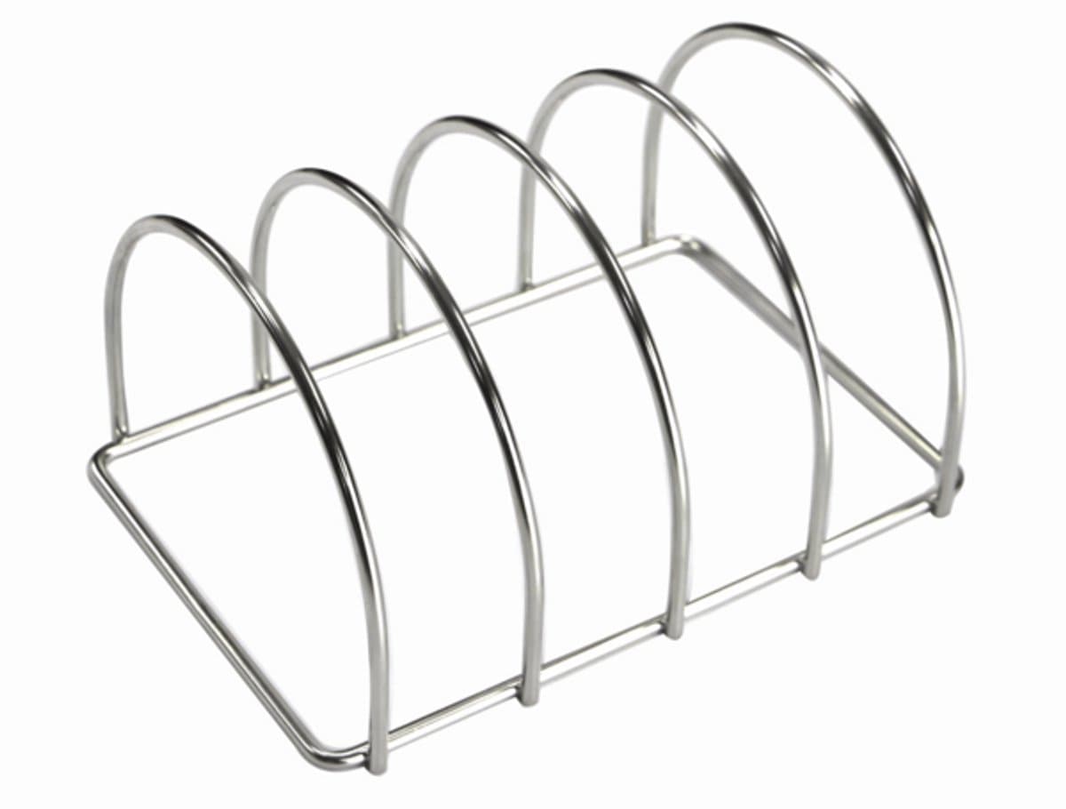 Keij Kamado BBQ Sparerib Rek Small - RVS - voor 4 spareribs — afbeelding 1
