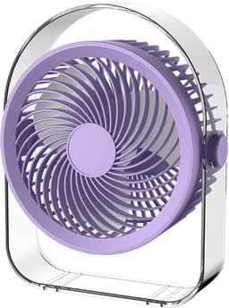 Ventilatoren-Stille Tafelventilato - USB Oplaadbaar - 20dB Fluisterstil - 330° Draaibaar - Persoonlijke Bureauventilator voor Slaapkamer en Kantoor — thumbnail 1