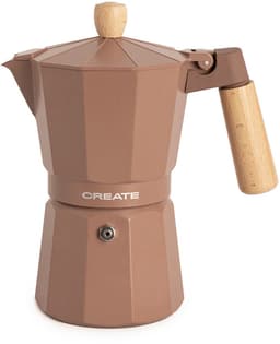 CREATE - Italiaanse koffiezetter - Mokka - Zonder inductieadapter - 6 kopjes / 350ml - THERA MOKA RETRO — thumbnail 1