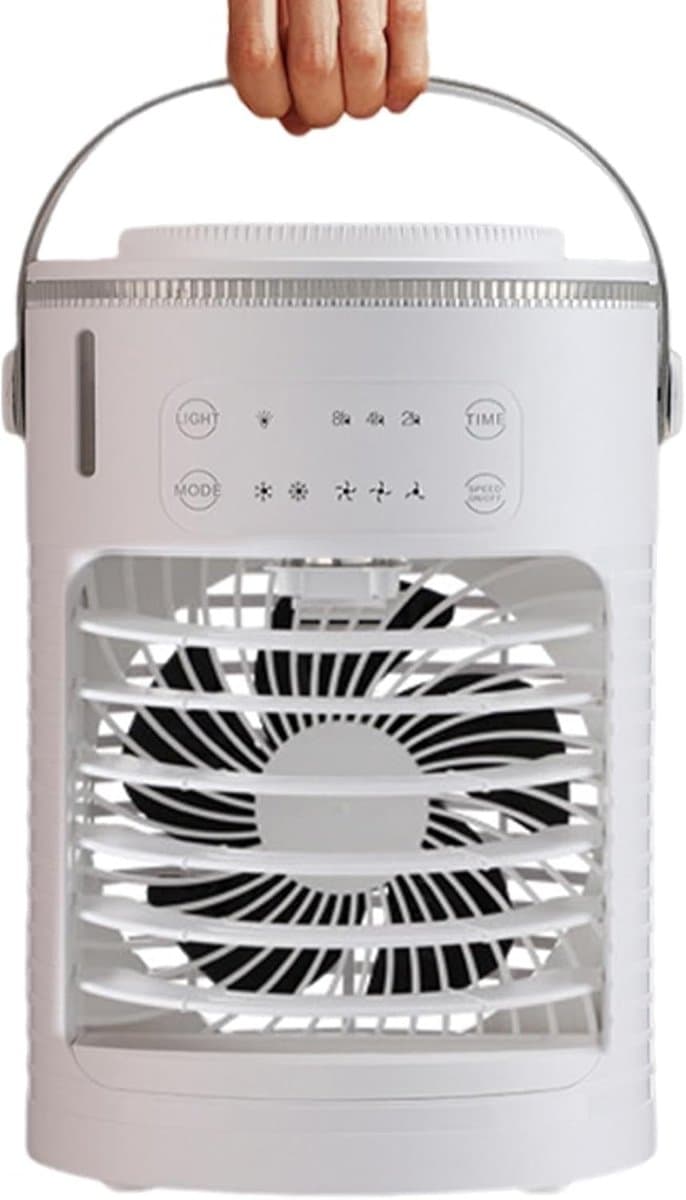 Aircooler - Ventilator - Mini airco– Koelventilator met airco-effect | Luchtkoeler met 3 ventilatorsnelheden voor kamer, buiten en thuis — afbeelding 1