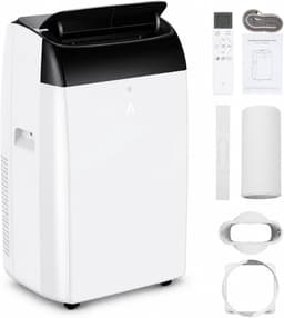 Danky Mobiele Airco 12000 BTU - 3-in-1 Airconditioner Met Koeling, Ontvochtiger & Ventilator - Stil 48dB - Zelfverdamping - 24u Timer - Voor Ruimtes Tot 51m² - Energieklasse A — thumbnail 1