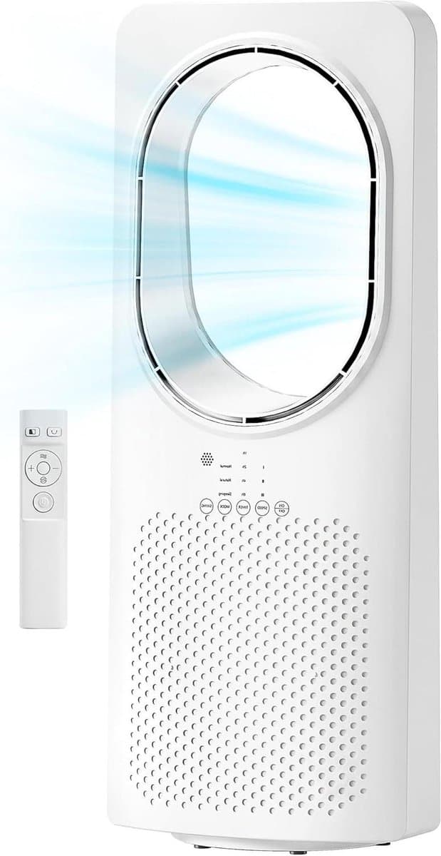 Torenventilator - Staande Ventilator - Ruimte Koelen - Fluisterstil Slaapmodus - 62 cm Hoog - Wit — afbeelding 1