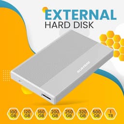 Externe Harde Schijf - Draagbare Opslag - Bestanden Opslaan - Snelle Dataoverdracht - 120GB Capaciteit - Zilver — thumbnail 3