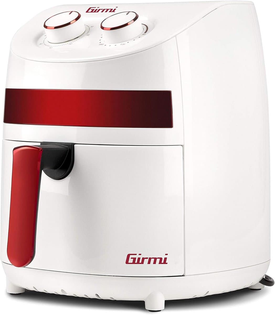 Compacte Airfryer - Heteluchtfriteuse - Gezond Frituren - Energiebesparend - 32 Liter - Wit Rood — afbeelding 1