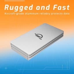 Externe SSD - Draagbare Opslag - Snelle Data Transfer - Aluminium Behuizing - 1 TB - Zilver — thumbnail 4