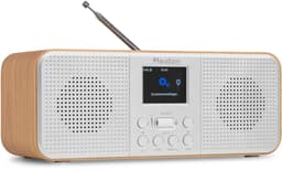 Internet radio - Audizio Bucine - FM en DAB radio - Radio met Bluetooth - Wekkerfunctie - Zilver — thumbnail 1