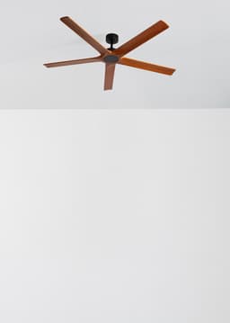 CREATE - Stille plafondventilator 40W van 100% hout in verschillende mate - XL - Geen licht - Afstandsbediening - WIND INDUSTRIAL WOOD — thumbnail 1