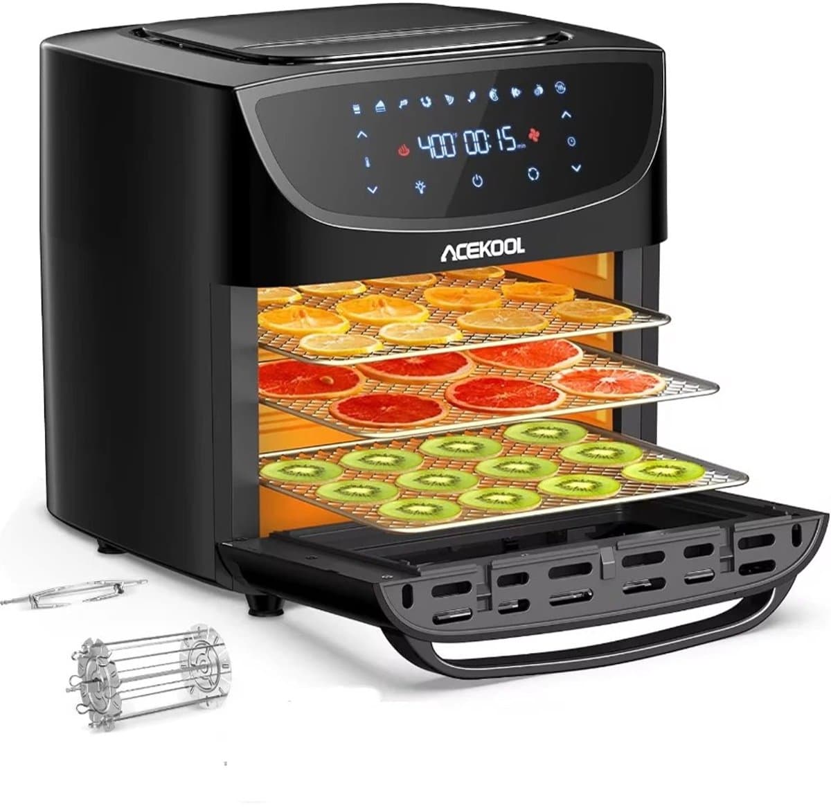 DIMICO - Airfryer 18L - 10 in 1 Heteluchtfriteuse met Touchscreen - 1800W XL Air Fryer Broodrooster - Digitale Convectie Oven — afbeelding 1