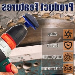 Bladversteller voor Grasmaaier, Universele Snijmachine, Mesversteller voor Elektrische Boormachines en Tuingereedschap, Set van 4, Blauw — thumbnail 3