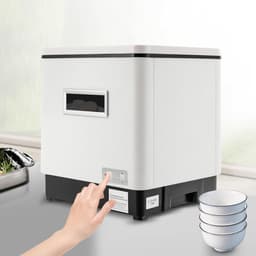 Mini vaatwasser - Tafelmodel apparaat - Servies reinigen - 70 graden hitte - 60 liter - Wit — thumbnail 4