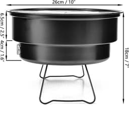 Dailygoods- Barbecue Draagbare Houtskool Grill - Roestvrij Staal - Opvouwbaar - Buiten Grill - Camping Grill - Handgreep voor Gemak — thumbnail 3