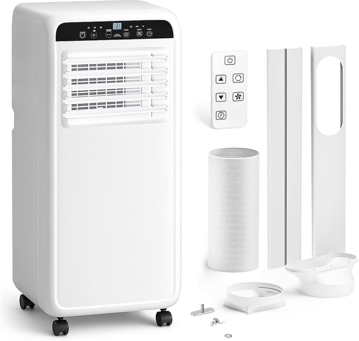 Draagbare Airco - Mobiele Airco Unit - Ruimte Koelen - 3-in-1 Functie - 9000 BTU - Wit — afbeelding 1