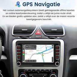Hexinex Autoradio - geschikt voor VW Golf 5, 6, Polo, Skoda Caddy, T5, Passat - 7-inch Scherm - 2+64GB CARPLAY FM RDS - Achteruitrijcamera DAB+ — thumbnail 2