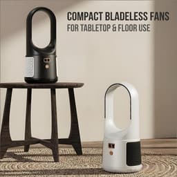 Bladloze Tafelventilator - 6 Standen - Stil - USB - Kindveilig — thumbnail 5