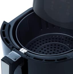 Compacte Airfryer - Heteluchtoven - Gezond Koken - 7 Programma's - 4 Liter - Zwart — thumbnail 3