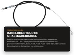 Dailygoods- Kabelconstructie 99-6837 - Duurzame Grasmaaierkabel - Geschikt voor Modellen 71221/71223/71225 - Slijtvaste Materialen - Hoge Prestaties - Nauwkeurige Compatibiliteit — thumbnail 1
