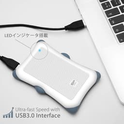 Externe Harde Schijf - Opslagapparaat Data - Bestanden Opslaan - Snelle USB 3.0 - 2 TB - Blauw — thumbnail 2