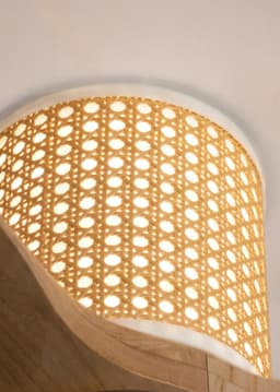 CREATE - Plafondventilator 40W stil Ø132 cm met LED verlichting in behuizing en lamp - M - Sfeerlicht - Afstandsbediening - WIND CALM RATTAN — thumbnail 3