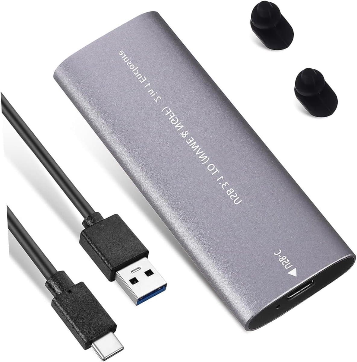 Housoutil Draagbare USB Type C Externe Hard Drive met Datakabel Ultra Behuizing Geschikt voor Laptops Routers voor Capaciteit Gegevensoverdracht — afbeelding 1