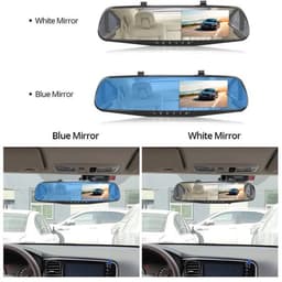 Dashcam voor Auto - Dashcam 4.3 Inch - Full HD 1080P Auto Rij Recorder - Achteruitkijkspiegel DVR - Nachtzicht & Bewegingsdetectie - Zonder Geheugenkaart - Zwart — thumbnail 2