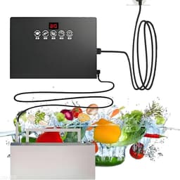 Vaatwasser Gootsteen - Keukenapparaat Multifunctioneel - Hygiënisch Reinigen - Touchscreen Bediening - 5 kg - Zilver/Wit — thumbnail 1