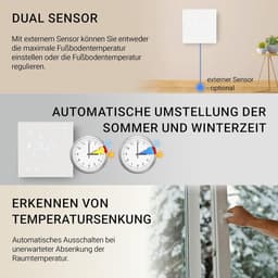 Kamerthermostaat Wifi - Slimme Thermostaat - Verwarming Regelen - App Bediening - 230 V 16 A - Wit — thumbnail 4