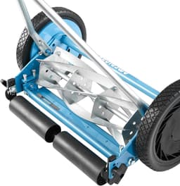 Duw grasmaaier - Loopmaaier Handmaaier - Gazon Onderhouden - 5-Blads Systeem - 16 inch Snijbreedte - Blauw — thumbnail 2