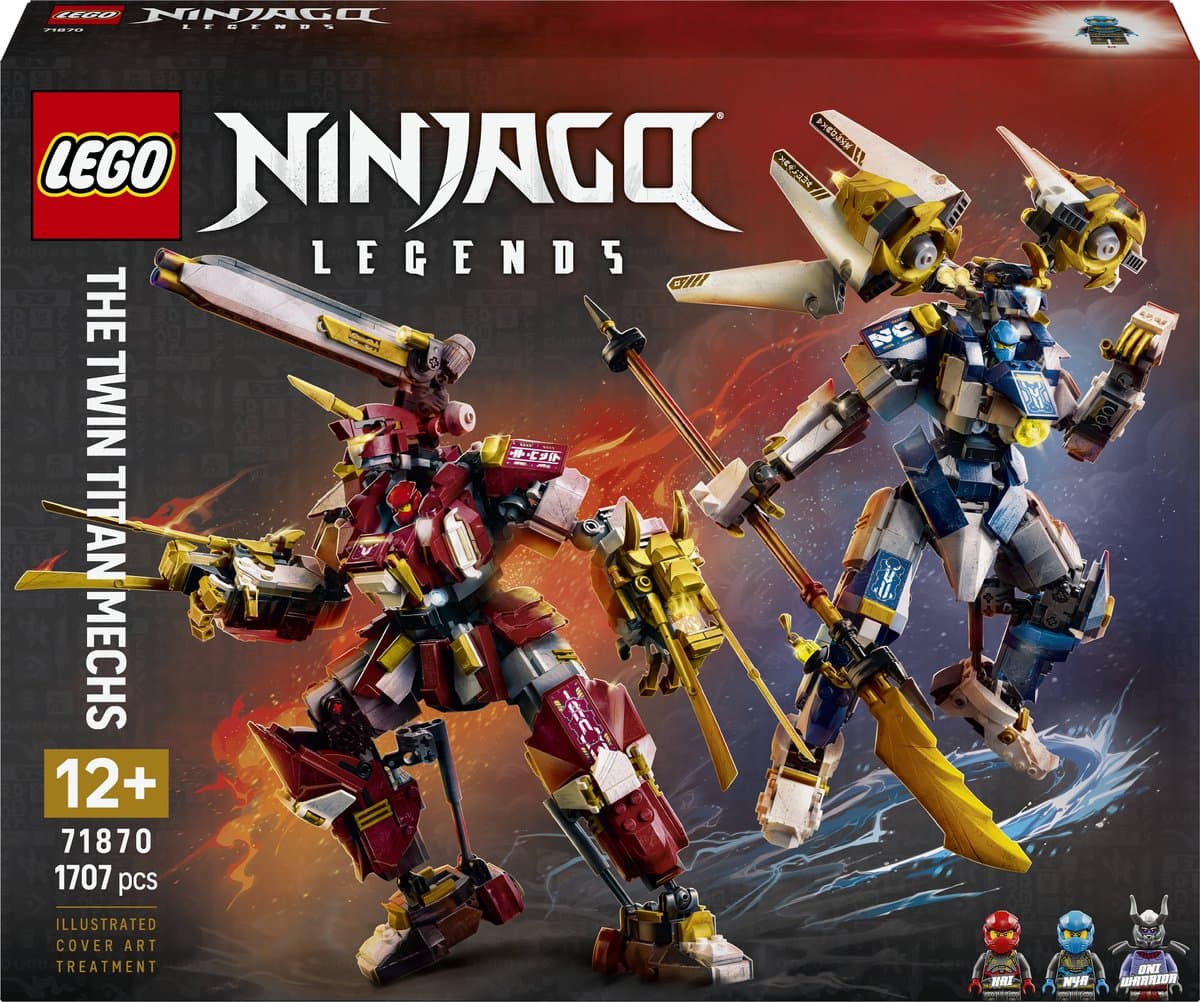 Lego Ninjago 71870 The Twin Titan Mechs Bouwstenen Multicolor — afbeelding 1
