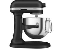 KitchenAid keukenmachine - Artisan - In hoogte verstelbare kom - 375 W - 11 snelheden - 3 RVS accessoires - 6,6L - Zwart