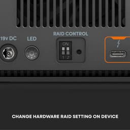 G-RAID® PROJECT 2 24TB, High-Capacity 2-Bay hardware RAID, Thunderbolt™ 3, USB-C, 7200RPM Ultrastar® Harde Schijf (HDD), tot 510MB/s schrijven. JBOD – Desktop RAID — thumbnail 3