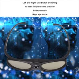 Allecto - 3D-bril - Link - Actieve Shutter - Oplaadbaar - Voor 3D-projectoren - Lichtgewicht en comfortabel - Geschikt voor Optoma en BenQ — thumbnail 3