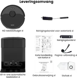 AIRROBO M2 - Robotstofzuiger (Alles-in-één-station) - voor nat en droog - 10.000 Pa zuigkracht - LiDAR-navigatie - 180 minuten gebruiksduur - 2 jaar garantie — thumbnail 2