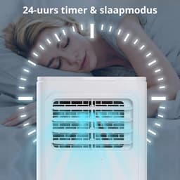 UFTA Mobiele Airconditioner - Draagbare Luchtkoeler - Aircooler - 3-in-1 Ventilatoren - 2,05 kW - 7000 BTU - (18 ㎡ ) - Wit — thumbnail 4