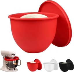 Siliconen Mengkom Voeringen - Mixer Kom Inzetstukken - Keukenwerk Vereenvoudigen - Specifiek Ontwerp - 239x226CM - Rood — thumbnail 1