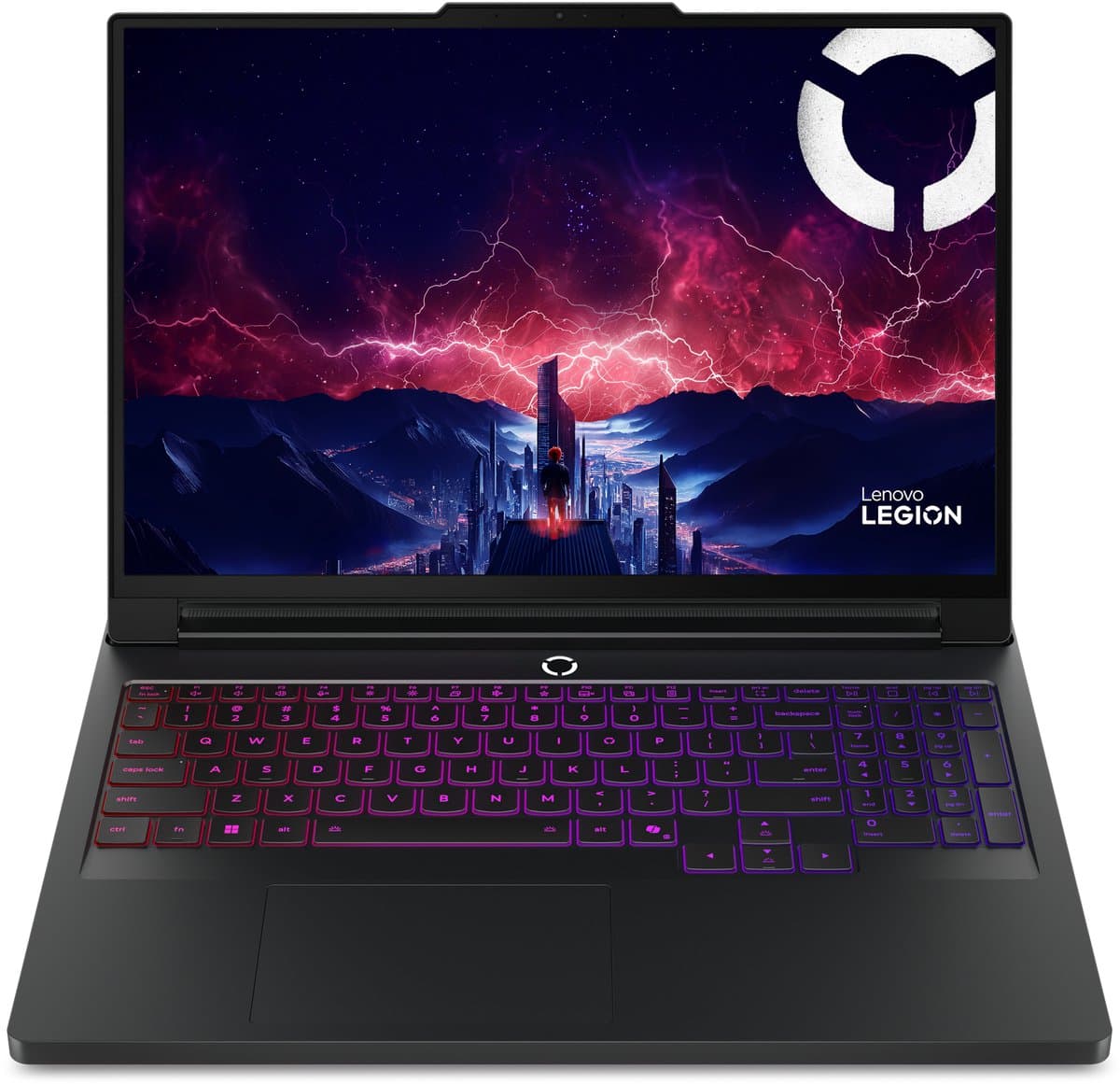 Lenovo Legion Pro 7 16AFR10H AMD Ryzen™ 9 9955HX3D Laptop 40,6 cm (16") WQXGA 64 GB DDR5-SDRAM 1 TB SSD NVIDIA GeForce RTX 5080 Wi-Fi 7 (802.11be) Windows 11 Home Engels Zwart — afbeelding 1