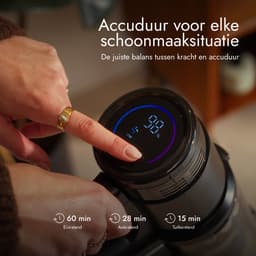 Bloomfold Draadloze Steelstofzuiger Swift – Kruimeldief - Met Laser en Vuildetectie – Krachtige 350W Accustofzuiger voor Dierenharen – Lichtgewicht – 60 min Accu — thumbnail 3