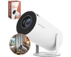 Neotex® Mini Beamer met Android 11 – 4K Ondersteuning – Draagbare HD Projector met WiFi 6 – 130 Inch Projectie – Ingebouwde Speakers – Mini Projector voor Thuisbioscoop, Films & Gaming – Wit
