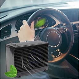 Auto Airco - Draagbare Koeler - Reizen Koel - Verdampingskoeling - 12V - Zwart — thumbnail 3