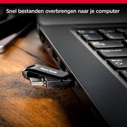USB Flash Drive - Dual Drive Go - Bestanden Overzetten - Dubbele Connectoren - 512GB - Zwart — thumbnail 3