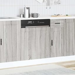 Vaatwasserpaneel - Keukenfront - Keukenrenovatie - Duurzaam houtvezel - 60x1.5x67 cm - Sonoma eiken — thumbnail 3