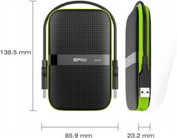 Externe Harde Schijf - Opslag Medium - Data Back-up - Schokbestendig Ontwerp - 2.5 Inch - Zwart — thumbnail 4