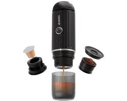 Mestic MK-90 - Draagbare Koffiezetter - 19 Bar - Geschikt voor Cups en Gemalen Koffie - Met Oplaadbare Accu